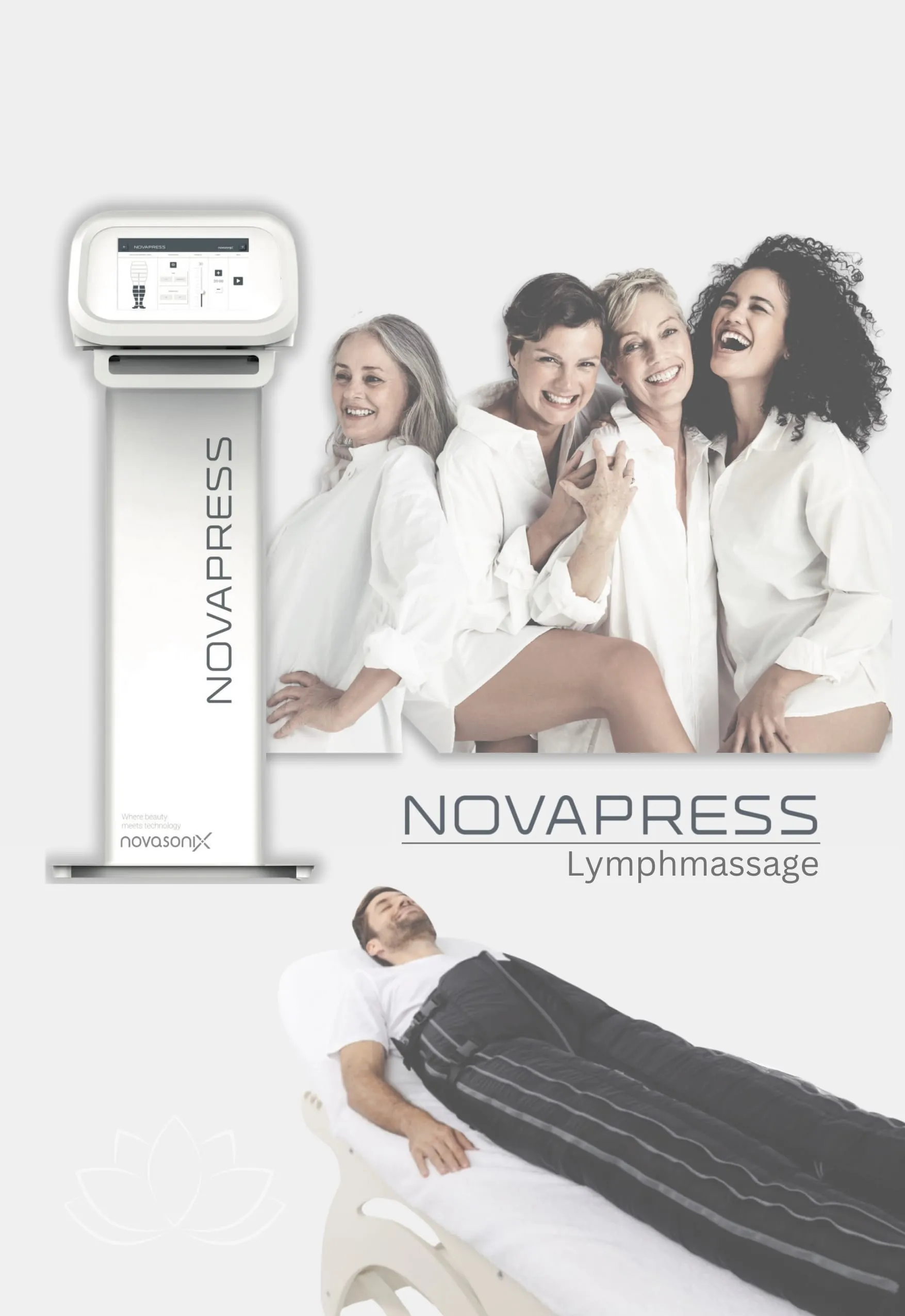 Novapress Lymphmassage Behandlung bei coolini