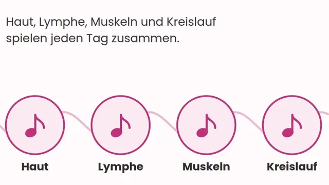 Dein Körper ist ein Orchester: Haut, Lymphe, Muskeln und Kreislauf spielen zusammen