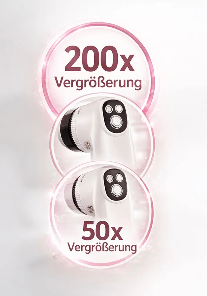 Hautanalyse mit Bildvergrößerung